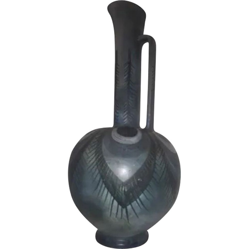 Vintage vaso de cerâmica de pescoço de sinal por Mmjolly
