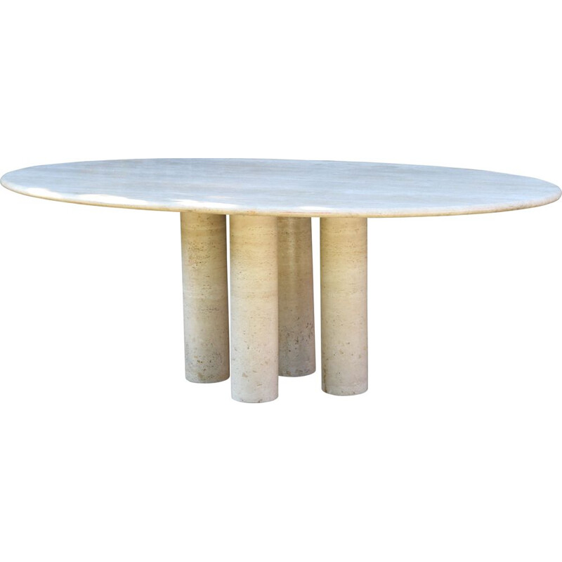 Mario Bellini's vintage travertine dining room table