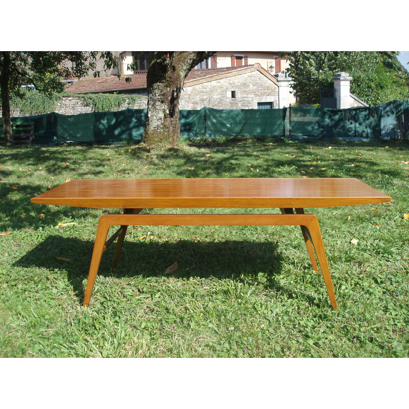 Vintage Scandinavian teak and mahogany coffee table