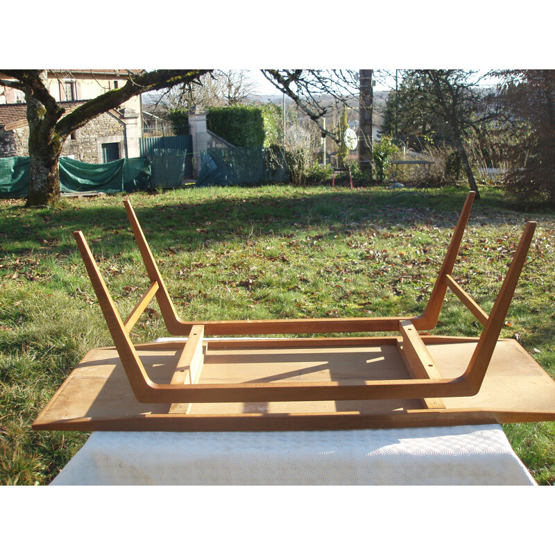 Vintage Scandinavian teak and mahogany coffee table