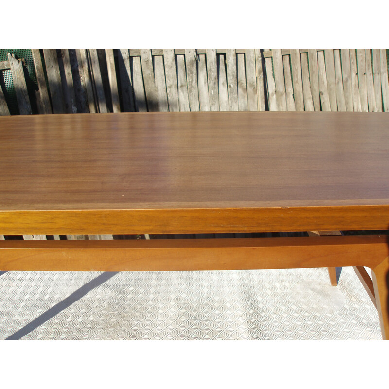 Vintage Scandinavian teak and mahogany coffee table