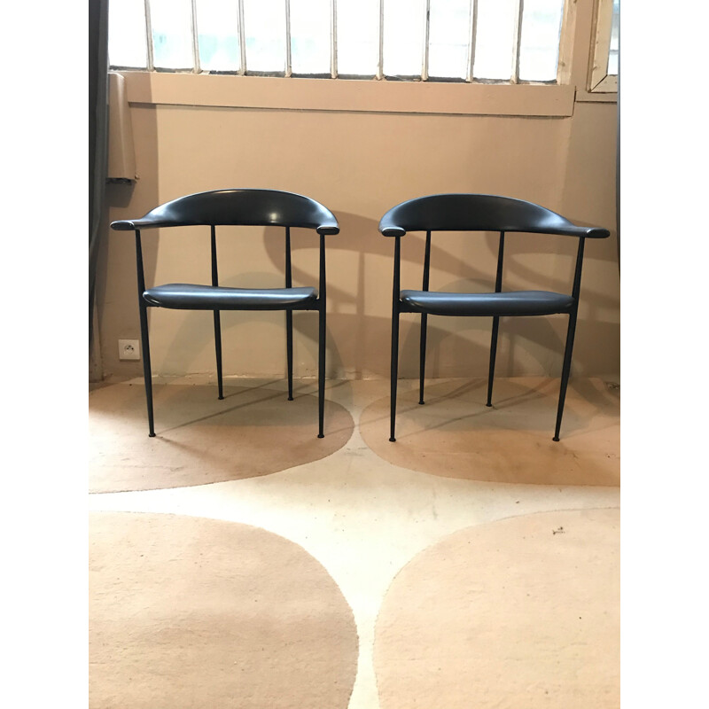 Pair of vintage armchairs by Vegnipour Fasem Italy