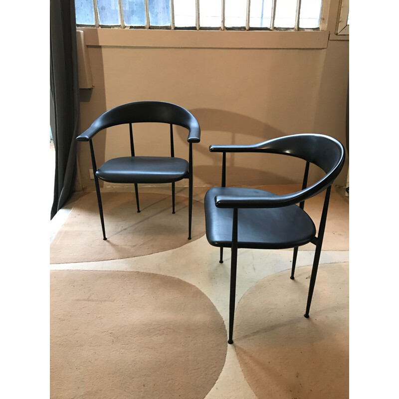 Pair of vintage armchairs by Vegnipour Fasem Italy