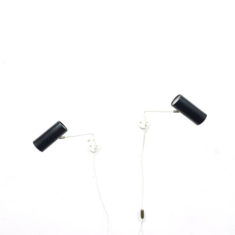 Pair of vintage wall lamps by Anvia