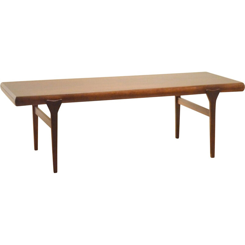 Scandinavian coffee table in Rosewood, Johannes ANDERSEN - 1960s