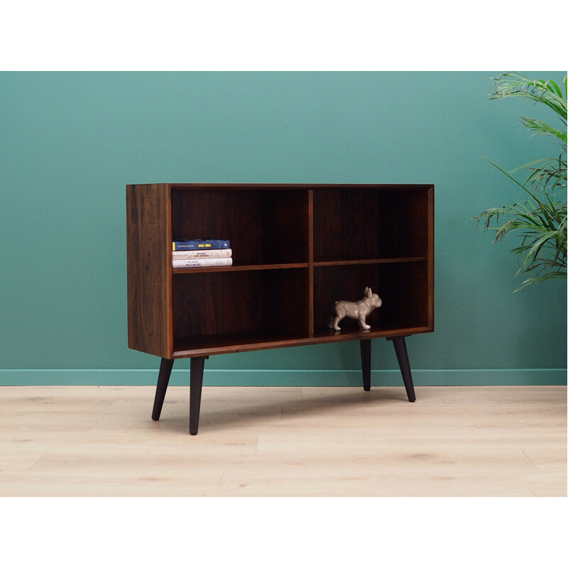 Vintage Scandinavian Bookcase in rosewood, Denmark, 1960-70s