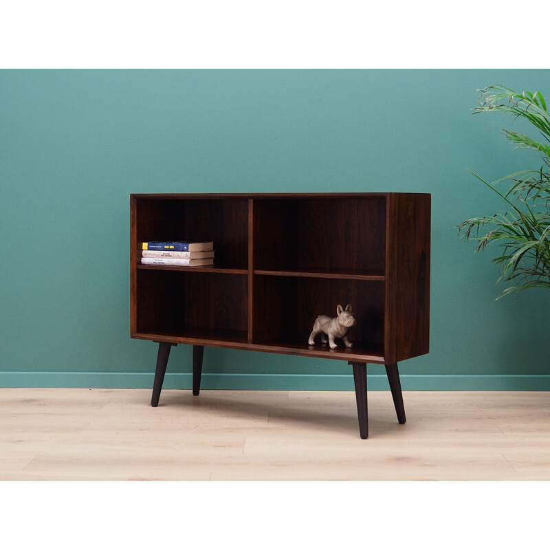 Vintage Scandinavian Bookcase in rosewood, Denmark, 1960-70s