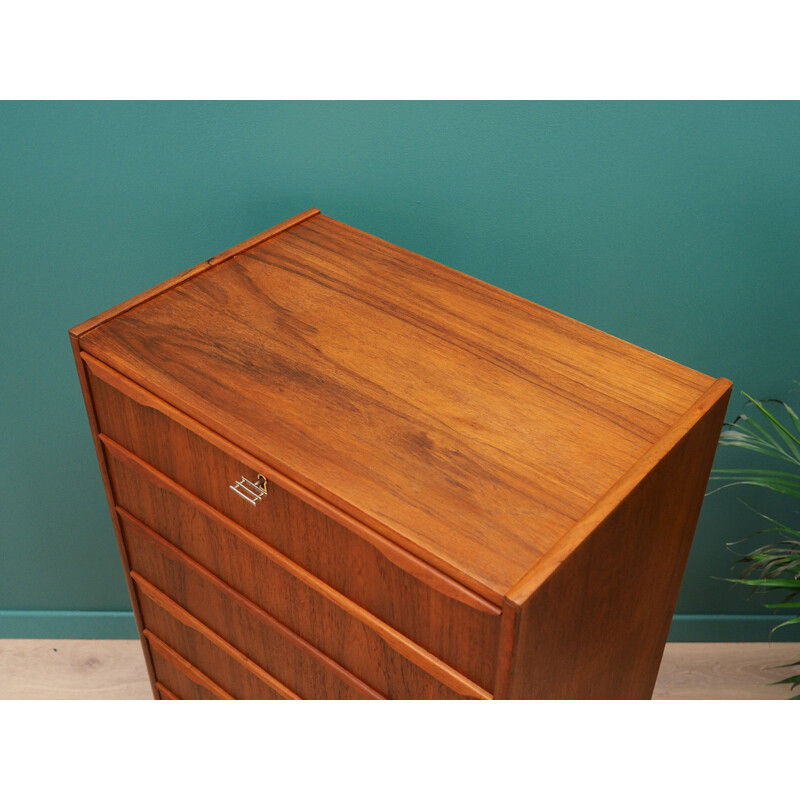 Vintage teak Chest Of Drawers, Denmark, 1960-70s