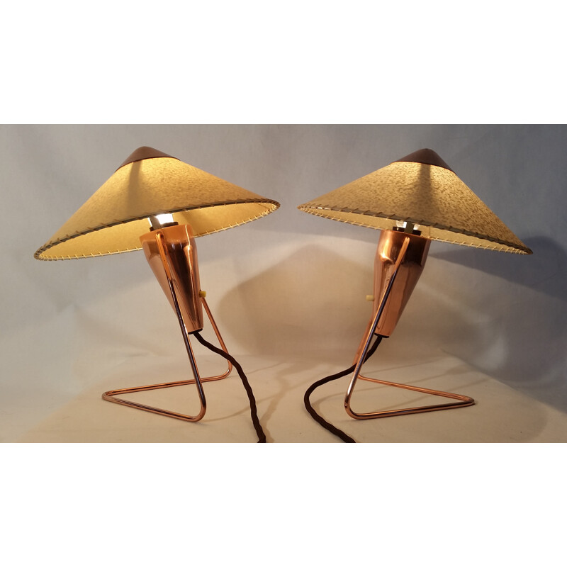 Pair of Okolo Tchek desk lamps, Helena FRANTOVA - 1950s