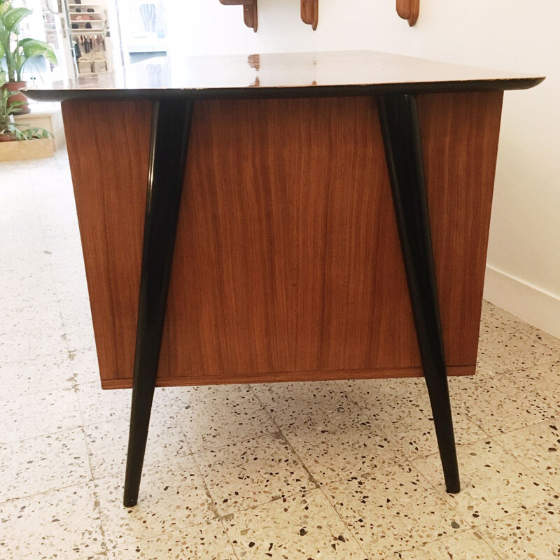 Vintage desk by Alfred Hendrickx, for Belform, Belgium, 1950s