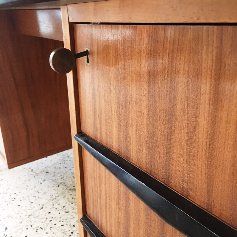 Vintage desk by Alfred Hendrickx, for Belform, Belgium, 1950s