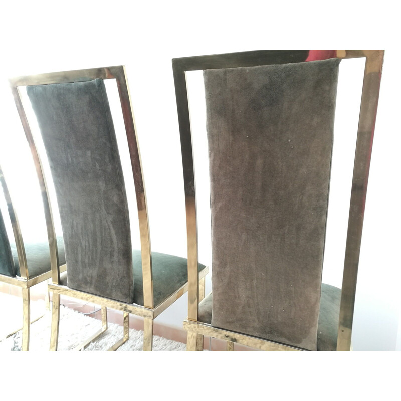 Set of 6 vintage chairs by Michel Mangematin 1970