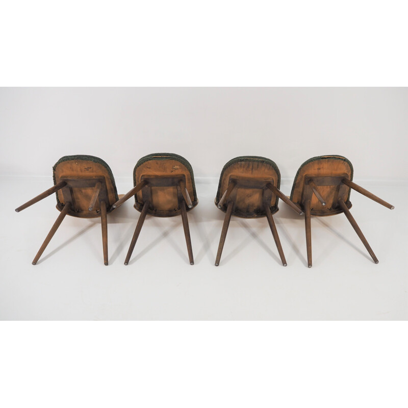 Set of 4 vintage dining chairs from Tatra, 1960s