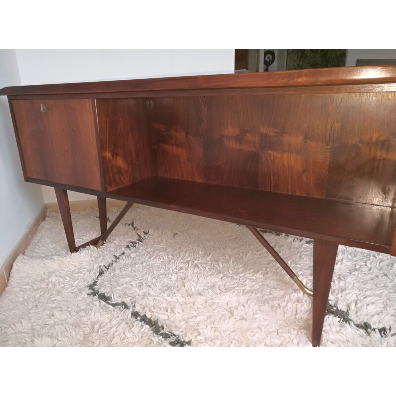 Vintage rosewood desk by Peter Lovig Nielsen for Hedensted Mobelfabrik