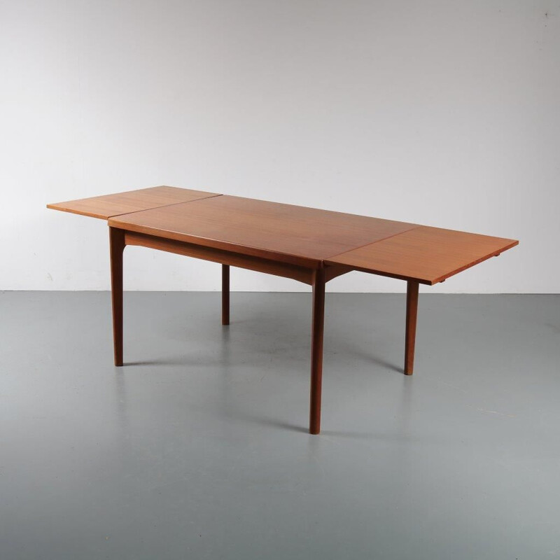 Vintage teak dining set by Henning Kjaernulf for Vejle Stole, Denmark 1960