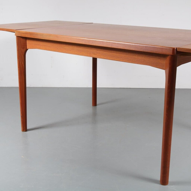 Vintage teak dining set by Henning Kjaernulf para Vejle Stole, Dinamarca 1960