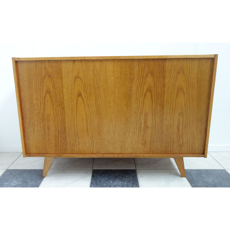 Vintage pink & black sideboard by Jiroutek 1960