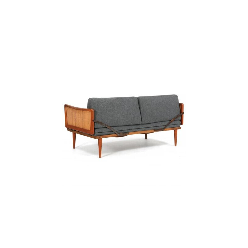 Vintage sofa with folding sides by Peter Hvidt & Orla Mølgaard-Nielsen