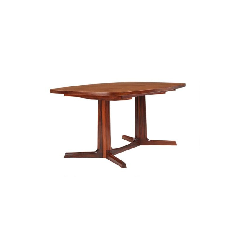 Vintage rosewood dining table with extension by Gudme Møbelfabrik