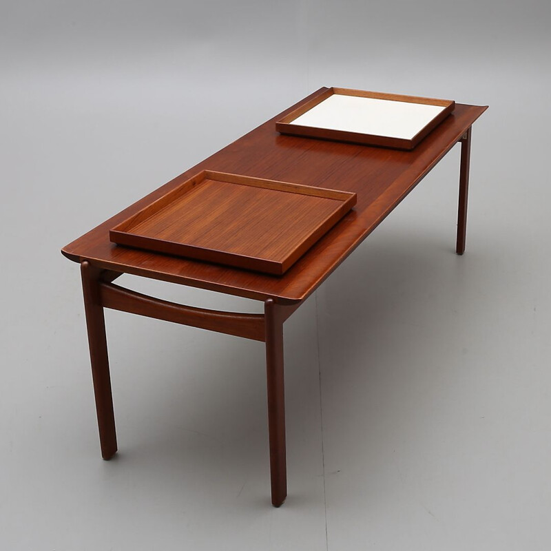 Vintage rectangular coffee table by Tove Kindt-Larsen