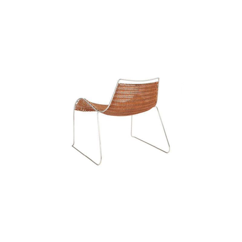  Fauteuil prototype "Rib Chair" vintage par Hans Isbrand