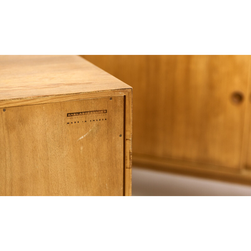 Vintage light oak sideboard by Borge Mogensen for Karl Andersson & Sonner, 1960