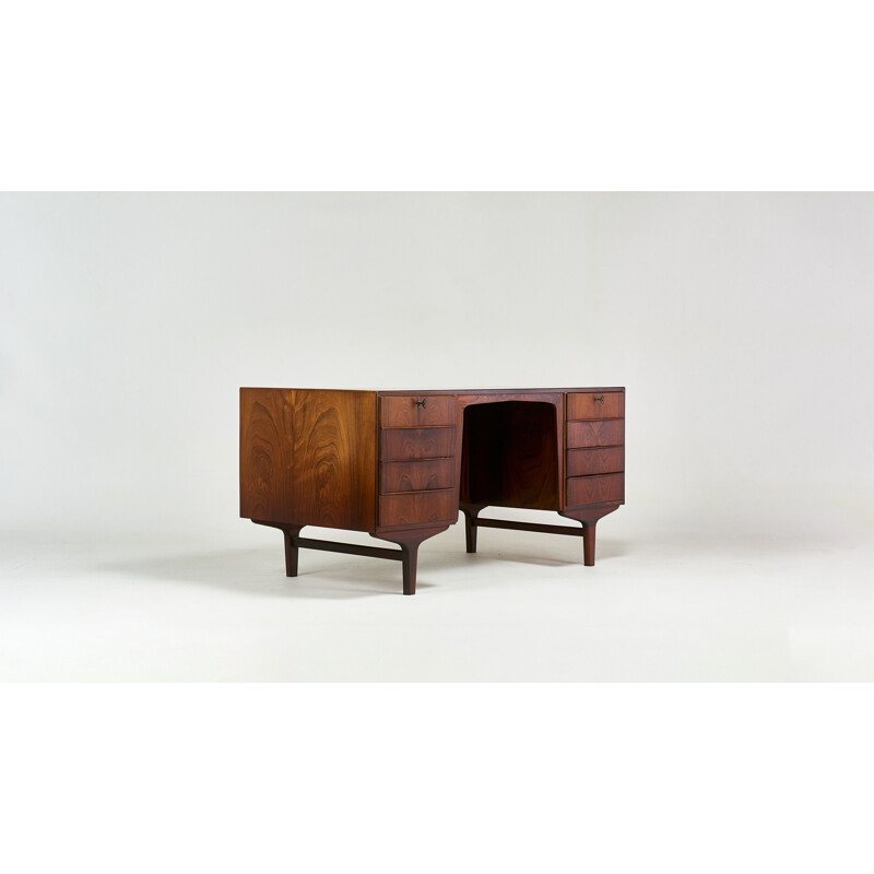 Bureau scandinave vintage en palissandre, 1960