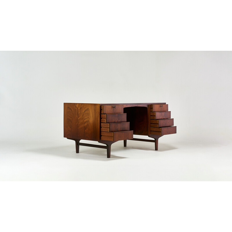 Vintage scandinavian rosewood desk, 1960