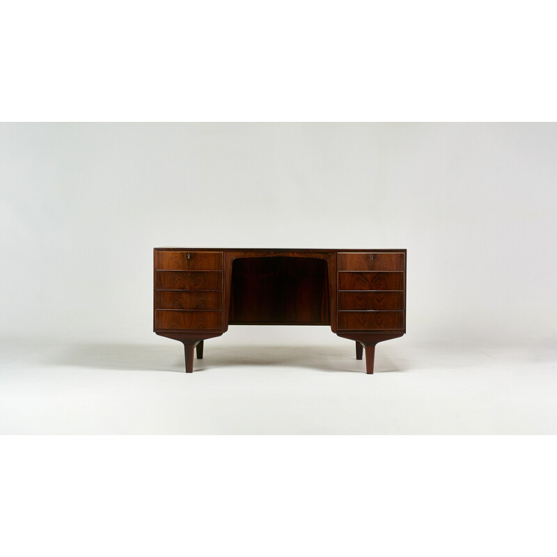 Vintage scandinavian rosewood desk, 1960