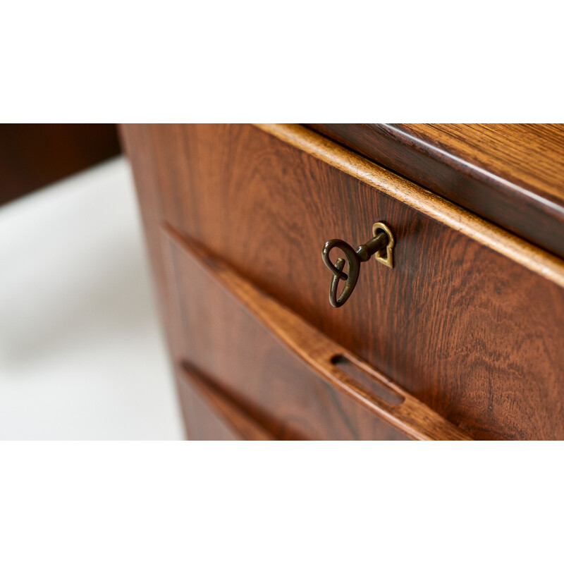 Vintage scandinavian rosewood desk, 1960