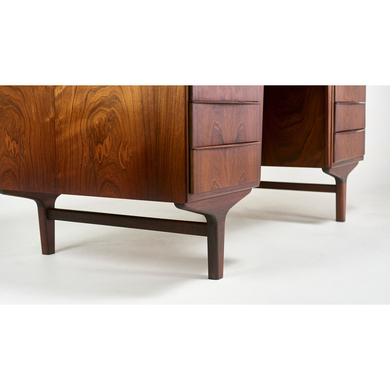 Bureau scandinave vintage en palissandre, 1960