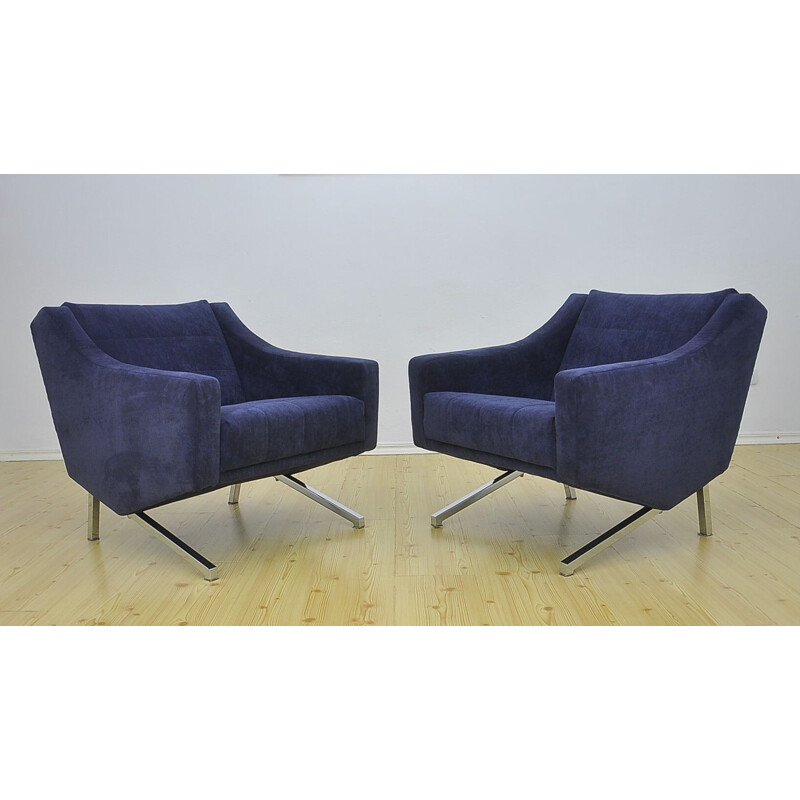 Vintage pair of German Armchairs, 1960s 