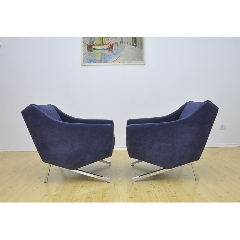 Vintage pair of German Armchairs, 1960s 