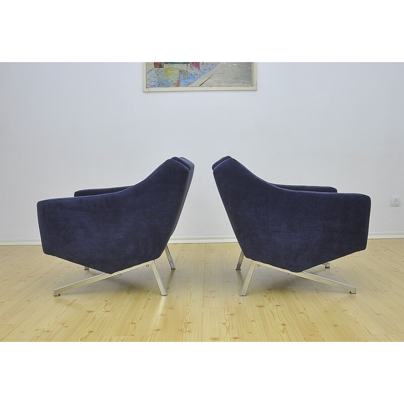 Paire de fauteuils allemands vintage, 1960 