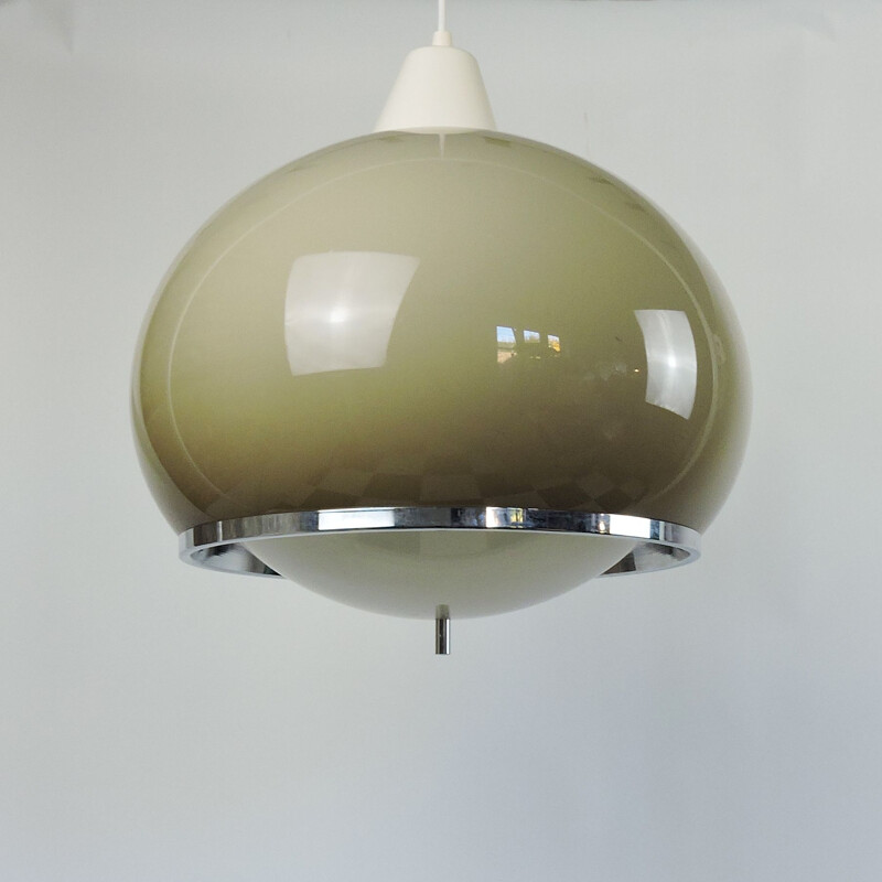 Vintage Space Age Mushroom Pendant Light, 1970s