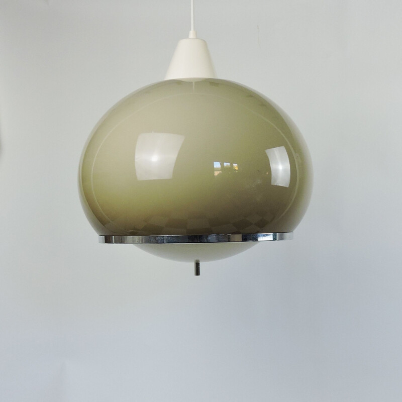 Vintage Space Age Mushroom Pendant Light, 1970s