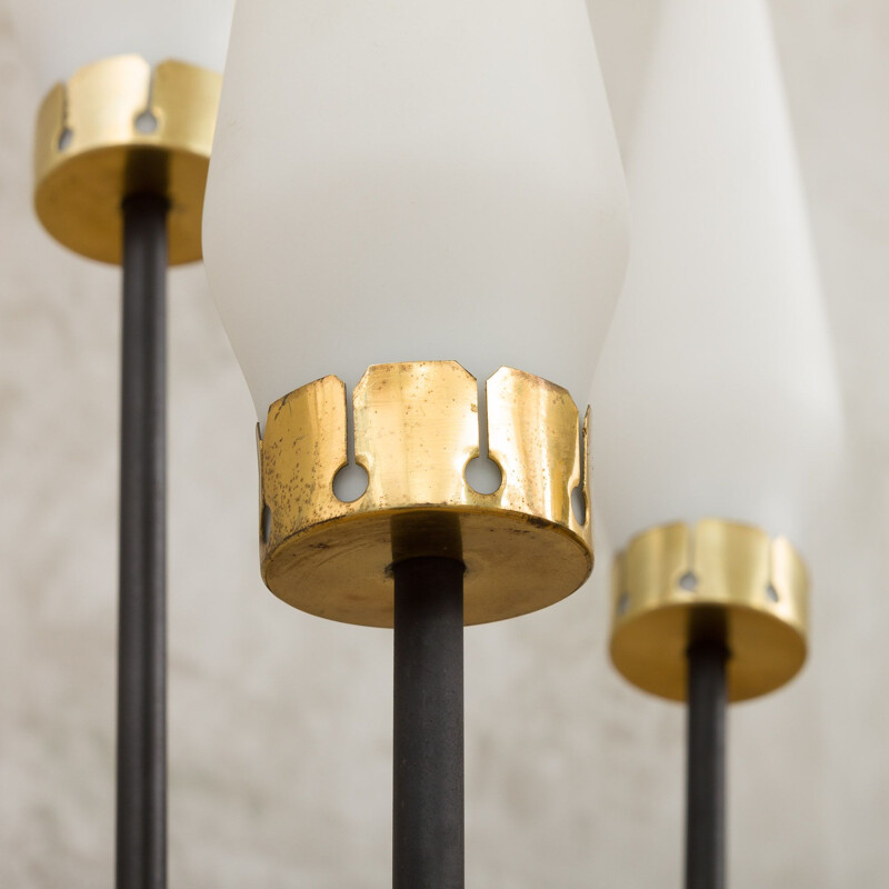 vintage floor lamp with five shades by Stilnovo