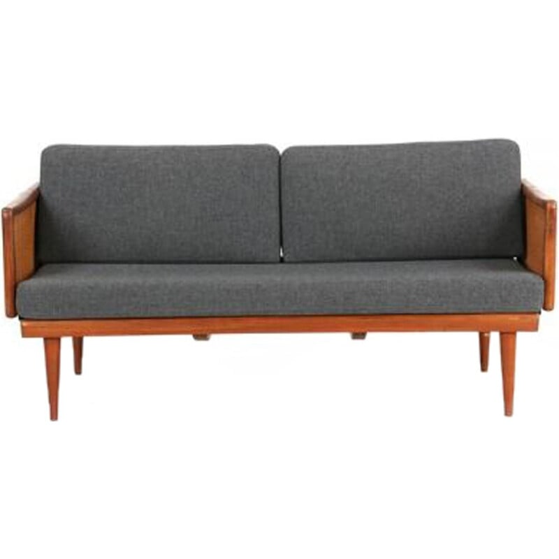 Vintage sofa with folding sides by Peter Hvidt & Orla Mølgaard-Nielsen