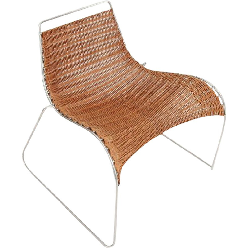 vintage Prototype armchair "Rib Chair" by Hans Isbrand