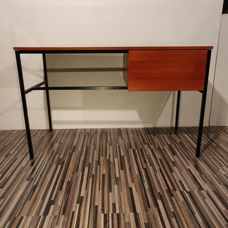 Vintage minimalistic desk by Pierre Guariche for Meurop