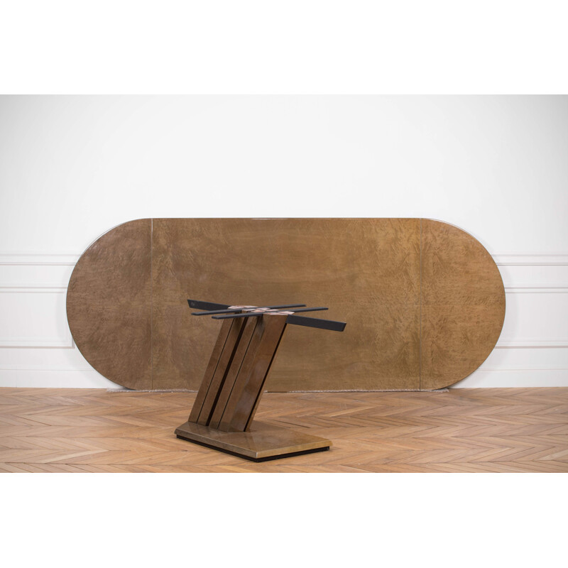 Vintage Large Conference Table by Giovanni Offredi for Saporiti, 1970s