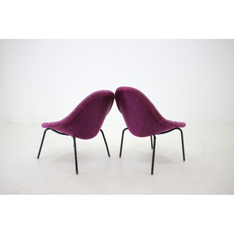 Vintage pair of armchairs, Czechoslovakia 1970