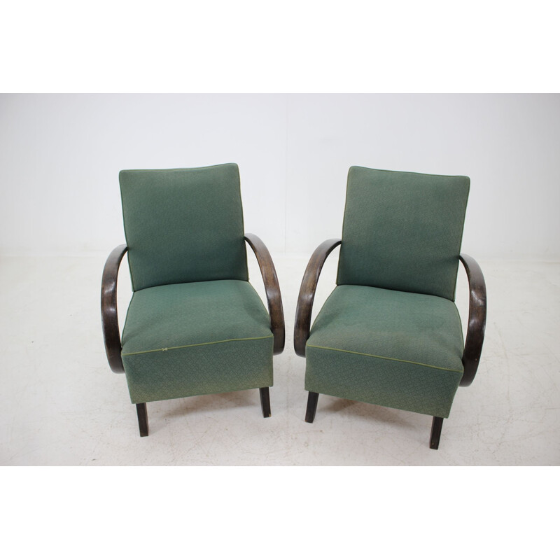 Paire de fauteuils vintage par Jindřich Halabala, 1960