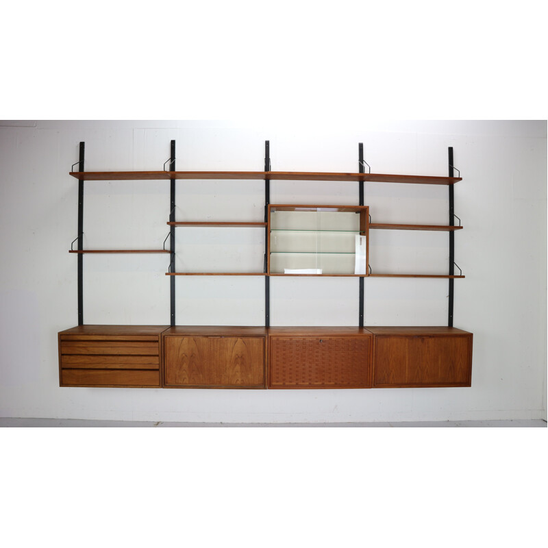 Vintage Extra Large Royal System Wall Unit by Poul Cadovius, 1960s