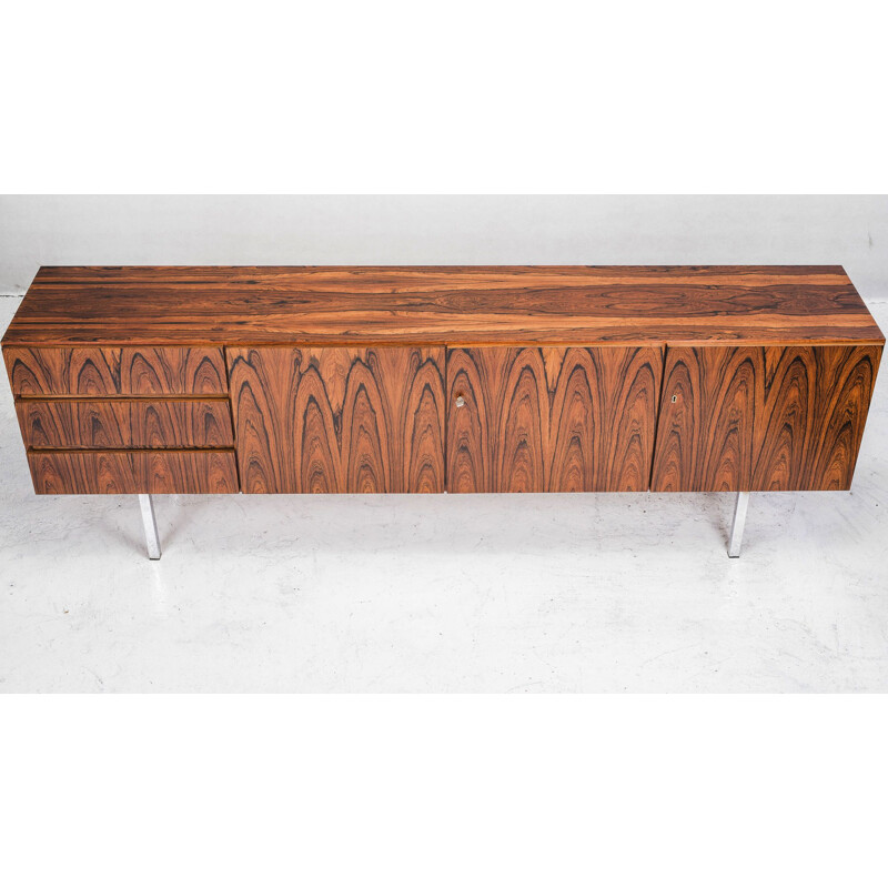 Vintage rosewood sideboard by Dieter Wäckerlin for Mobel Mann 1960s