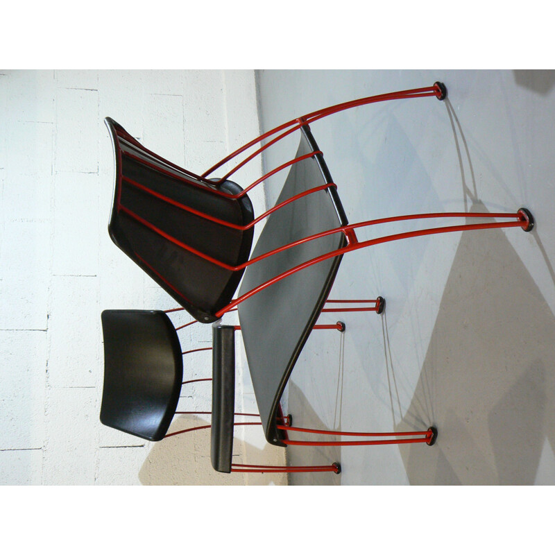 Suite of 4 chairs by Marina Mulder for Ikea 1993