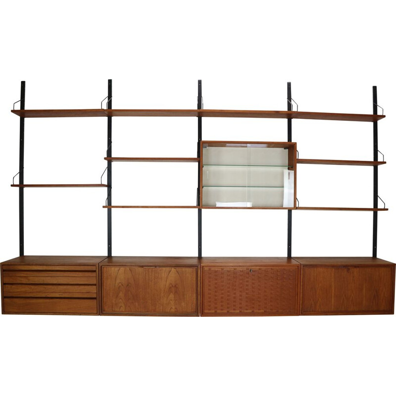 Vintage Extra Large Royal System Wall Unit by Poul Cadovius, 1960s