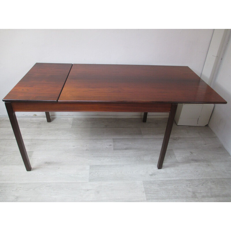 Table vintage extensible en palissandre, 1950