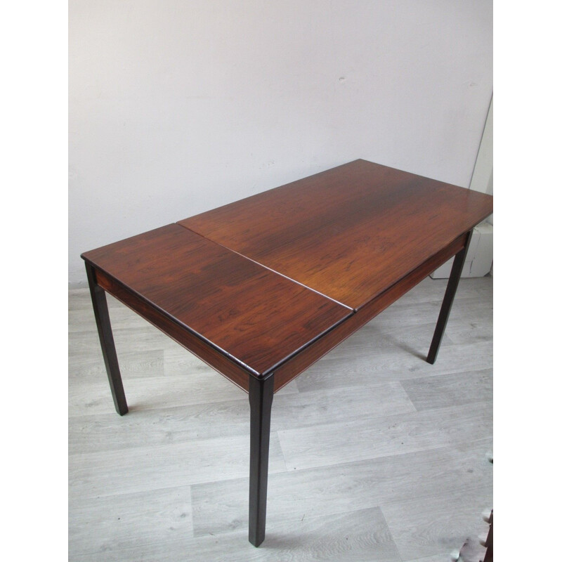 Vintage rosewood extensible table, 1950s