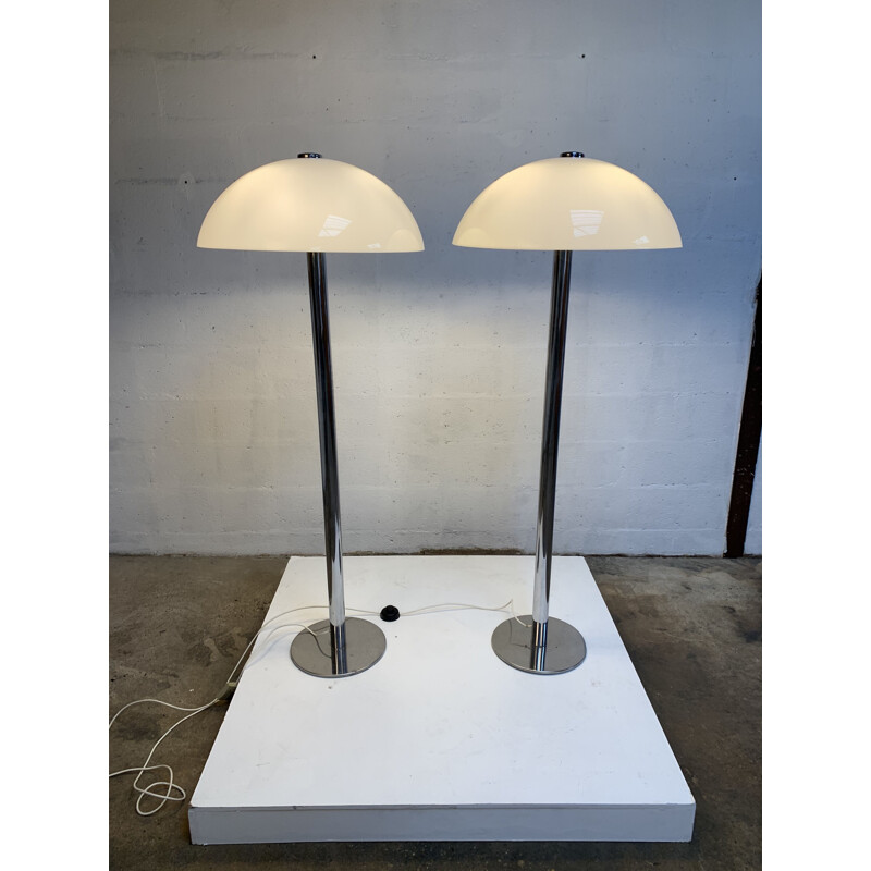 Pair of Vintage Floor Lamps by Guzzini, 1970s